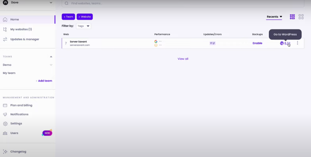 manage multiple WordPress sites from one dashboard
